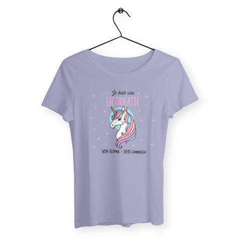 T-shirt femme - Je suis une licornasse - #shop_name - Premium Plus