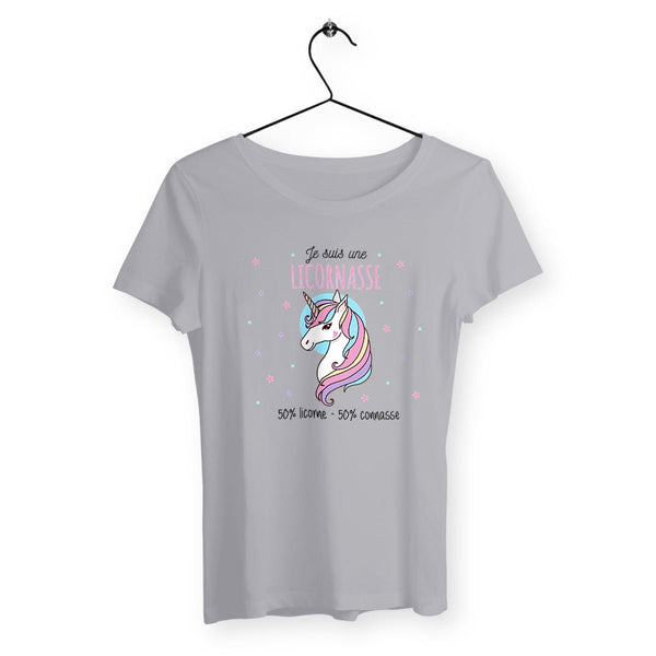 T-shirt femme - Je suis une licornasse - #shop_name - Premium Plus