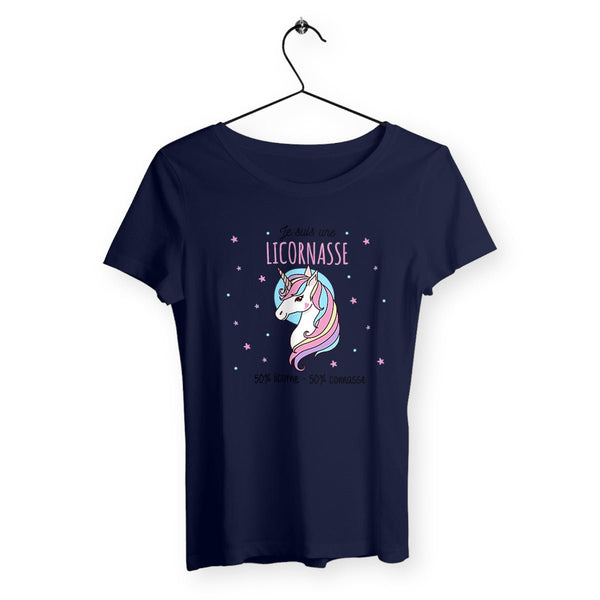 T-shirt femme - Je suis une licornasse - #shop_name - Premium Plus