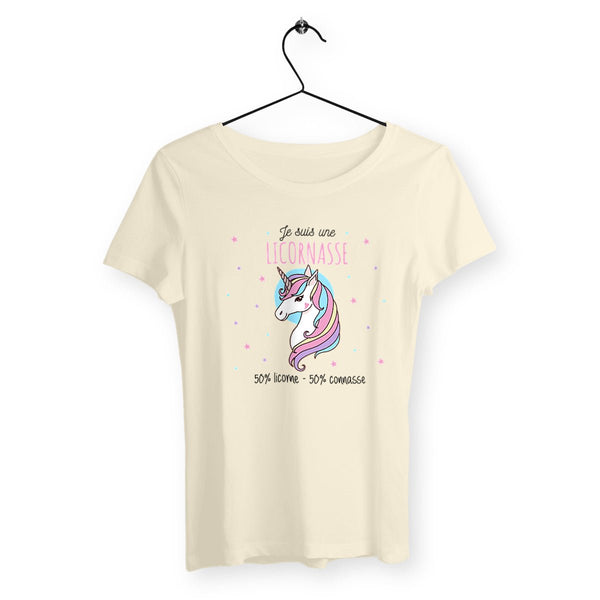 T-shirt femme - Je suis une licornasse - #shop_name - Premium Plus