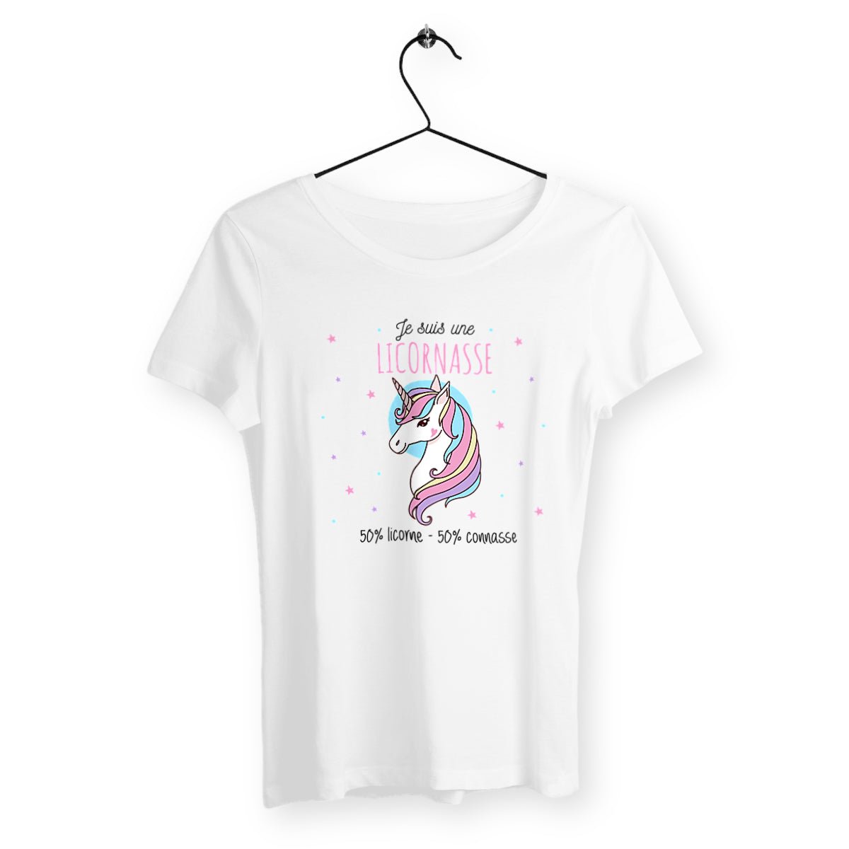 T-shirt femme - Je suis une licornasse - #shop_name - Premium Plus