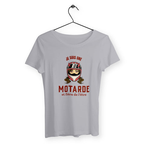 T-shirt femme - Je suis une motarde - #shop_name - Premium Plus