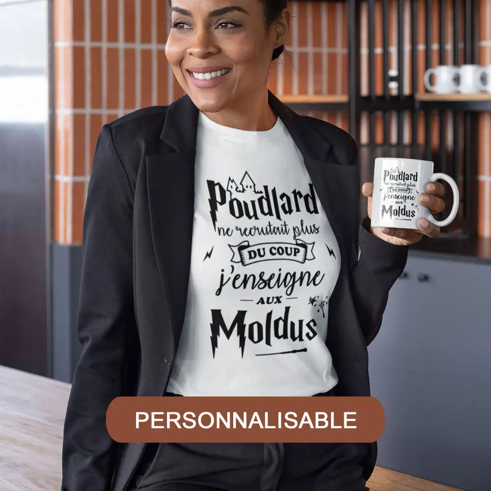 T-shirt femme J'enseigne aux moldus personnalisable TPOP