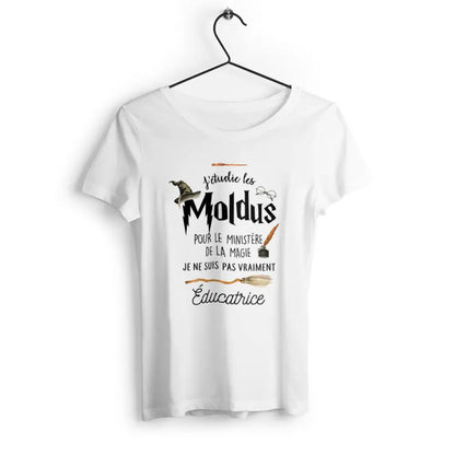 T-shirt femme J'étudie les moldus personnalisable - face_0