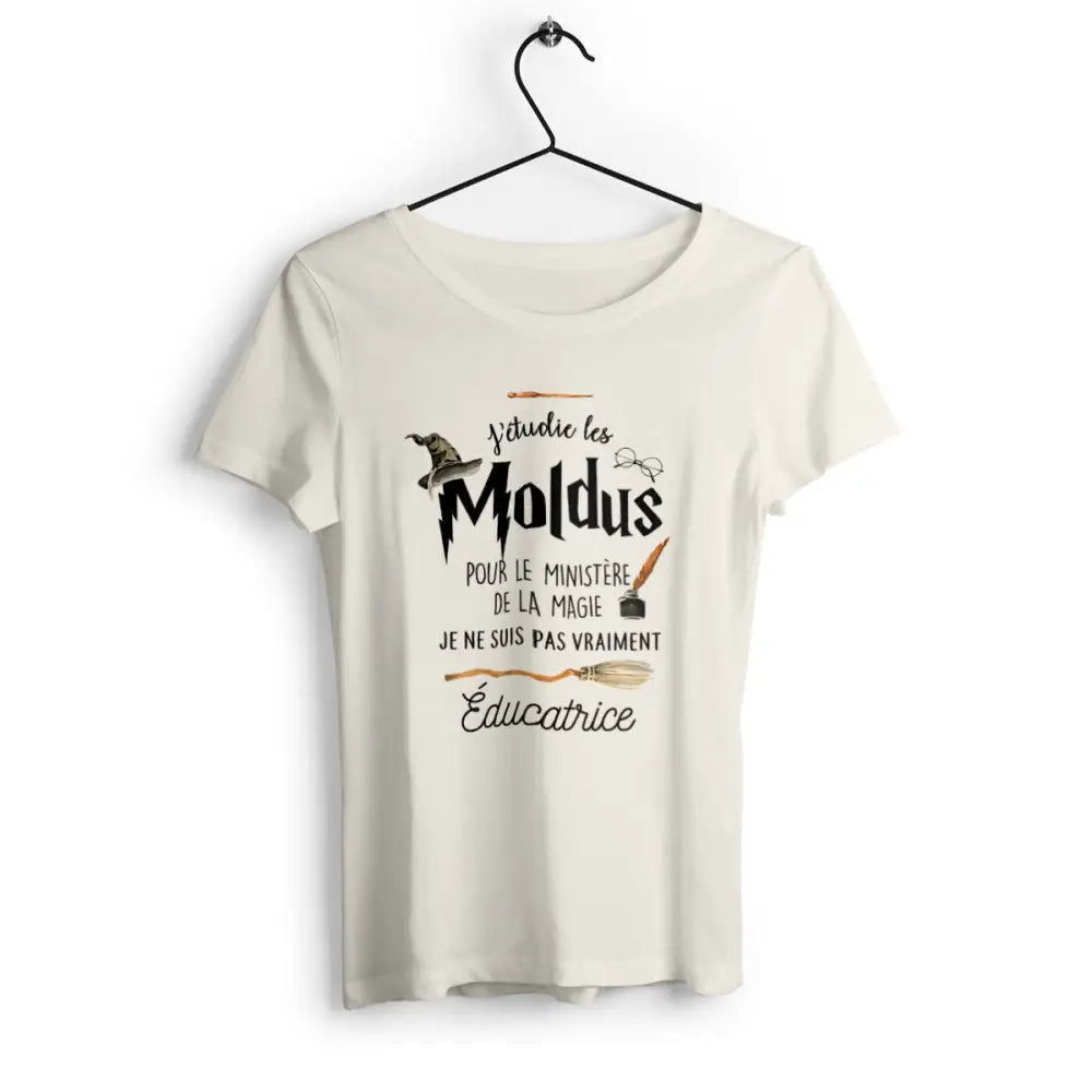 T-shirt femme J'étudie les moldus personnalisable - face_1