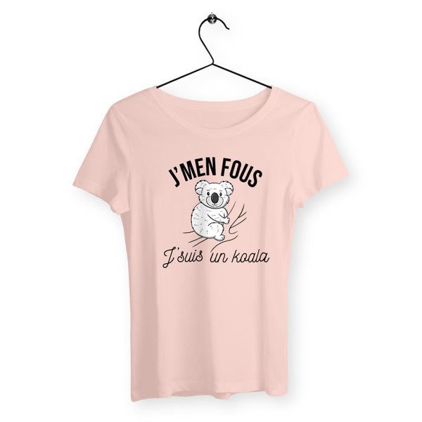 T-shirt femme - J'men fous j'suis un koala - #shop_name - Premium Plus