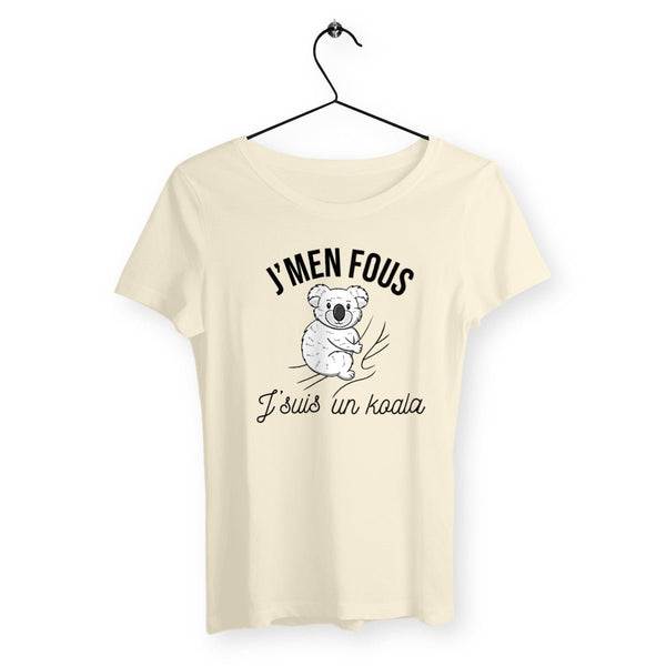 T-shirt femme - J'men fous j'suis un koala - #shop_name - Premium Plus