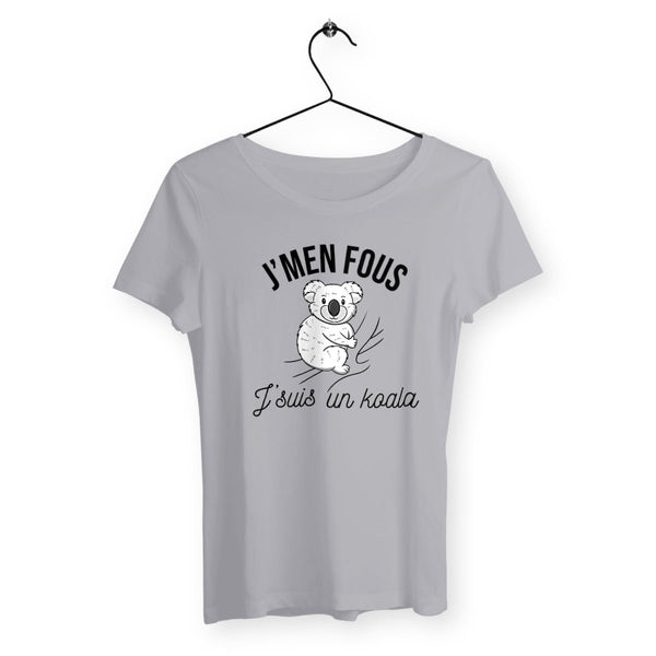 T-shirt femme - J'men fous j'suis un koala - #shop_name - Premium Plus