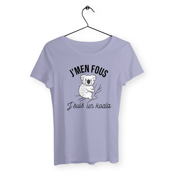 T-shirt femme - J'men fous j'suis un koala - #shop_name - Premium Plus