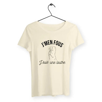 T-shirt femme - J'men fous, j'suis une loutre - #shop_name - Premium Plus