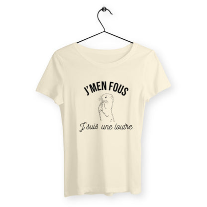 T-shirt femme - J'men fous, j'suis une loutre - #shop_name - Premium Plus