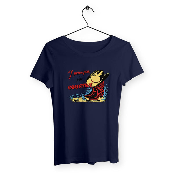 T-shirt femme - J'peux pas j'ai country - #shop_name - Premium Plus