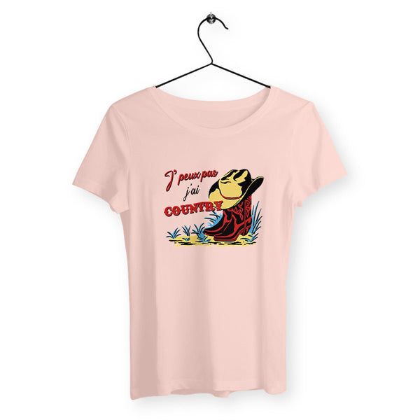 T-shirt femme - J'peux pas j'ai country - #shop_name - Premium Plus