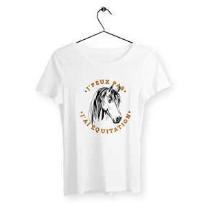 T-shirt femme - J'peux pas j'ai équitation - #shop_name - Premium Plus