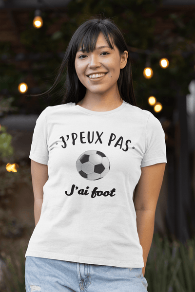 T-shirt femme - J'peux pas j'ai foot - #shop_name - Premium Plus