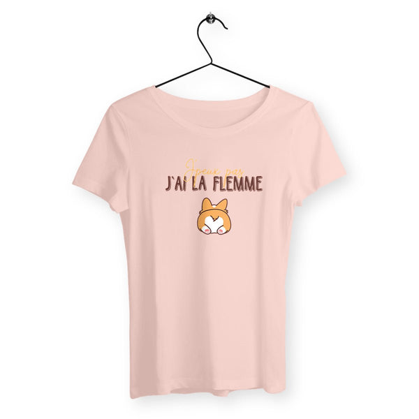 T-shirt femme - J'peux pas j'ai la flemme - #shop_name - Premium Plus