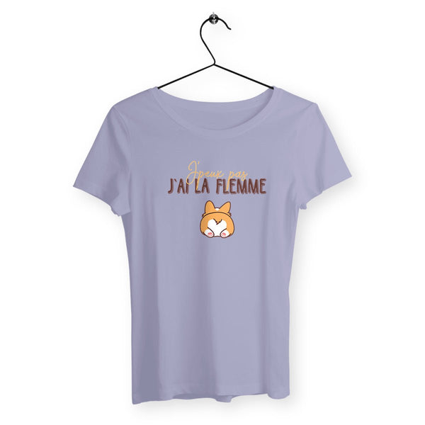 T-shirt femme - J'peux pas j'ai la flemme - #shop_name - Premium Plus