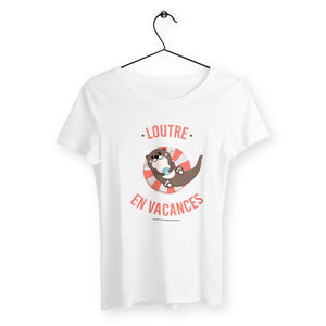 T-shirt femme - Loutre en vacances - #shop_name - Premium Plus