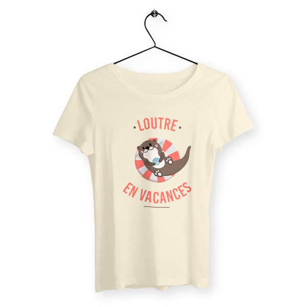 T-shirt femme - Loutre en vacances - #shop_name - Premium Plus