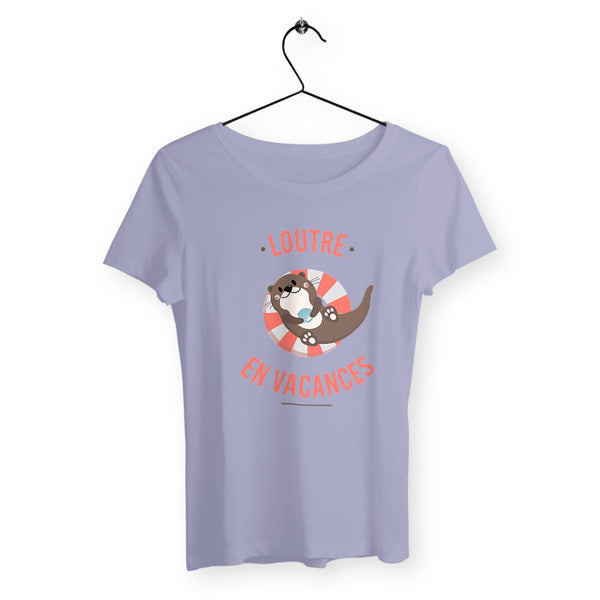 T-shirt femme - Loutre en vacances - #shop_name - Premium Plus