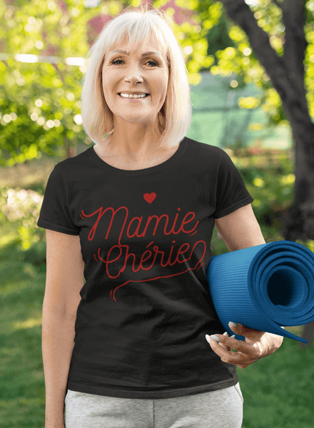 T-shirt femme - Mamie Chérie - #shop_name - Premium Plus