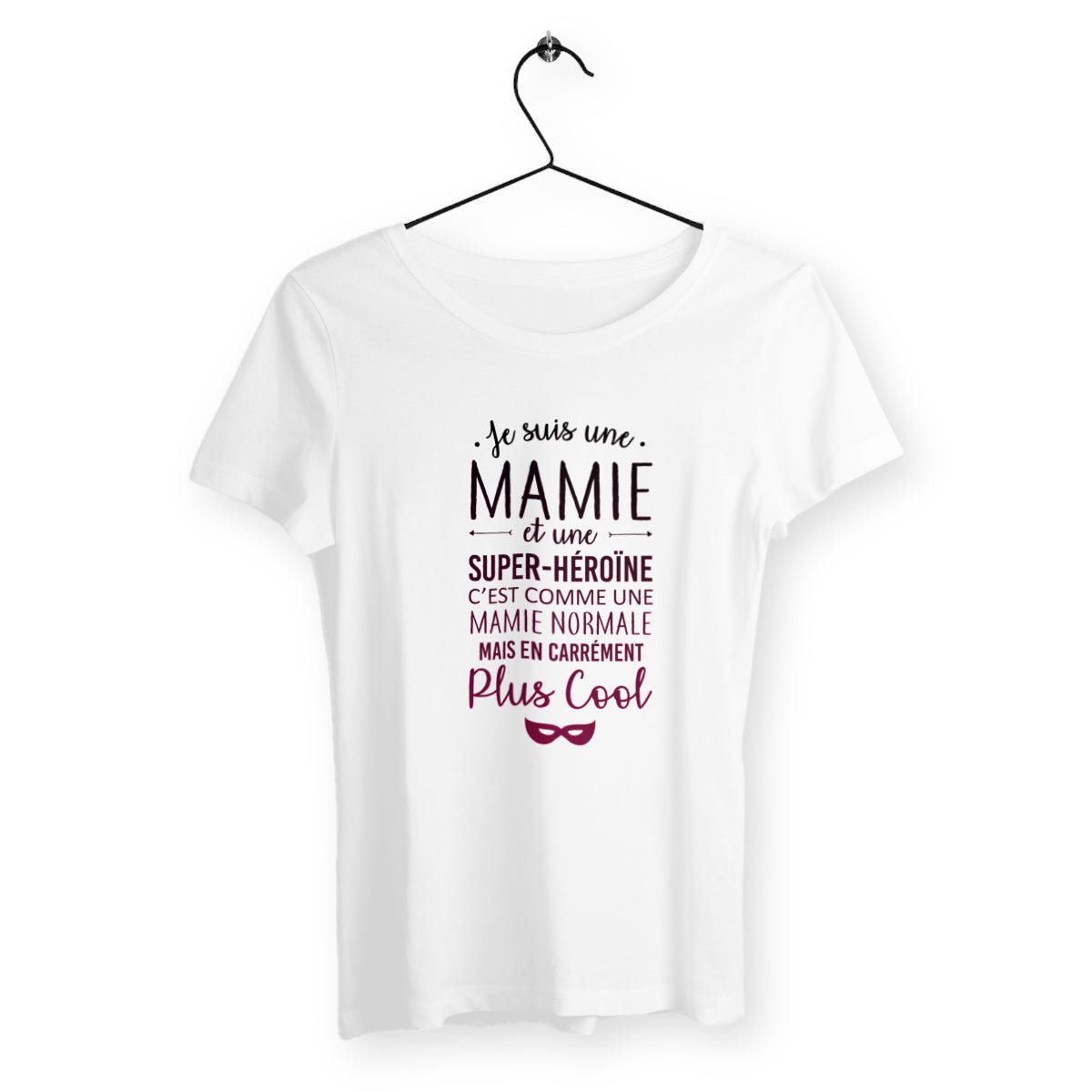 T-shirt femme - Mamie et super-héroïne - #shop_name - Premium Plus