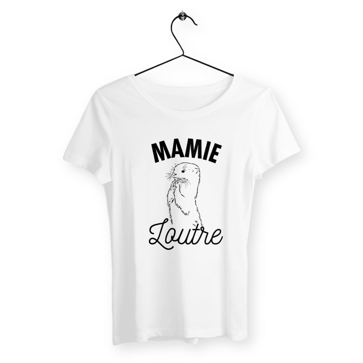 T-shirt femme - Mamie loutre - #shop_name - Premium Plus