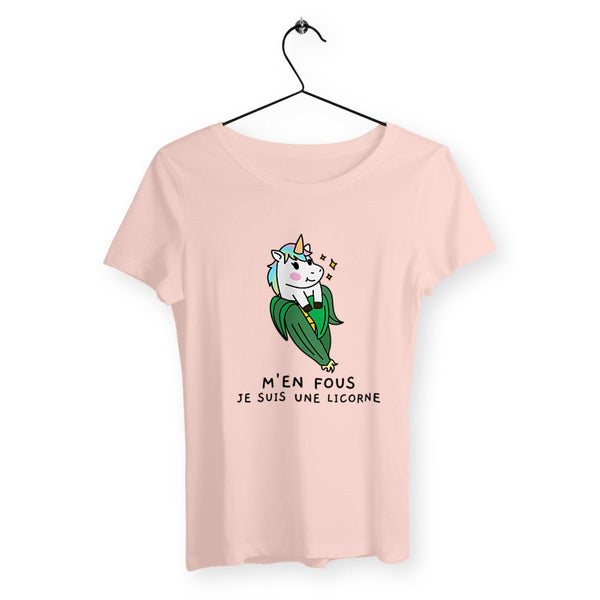 T-shirt femme - M'en fous je suis une licorne - #shop_name - Premium Plus