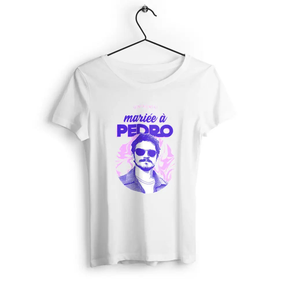 T-shirt femme Mentalement mariée à Pedro