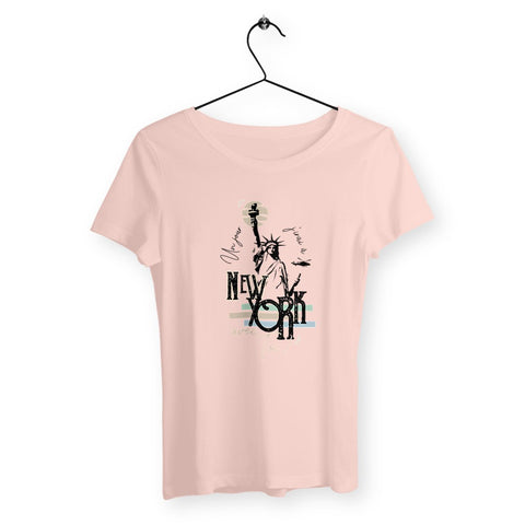 T-shirt femme - New-York avec toi ! - #shop_name - Premium Plus