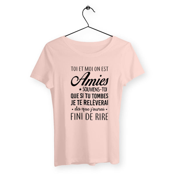 T-shirt femme - On est amies - #shop_name - Premium Plus