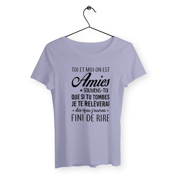 T-shirt femme - On est amies - #shop_name - Premium Plus