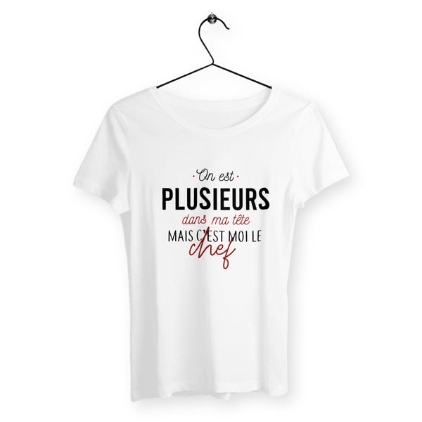 T-shirt femme - On est plusieurs dans ma tête - #shop_name - Premium Plus