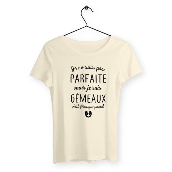 T-shirt femme - Pas parfaite mais gémeaux - #shop_name - Premium Plus