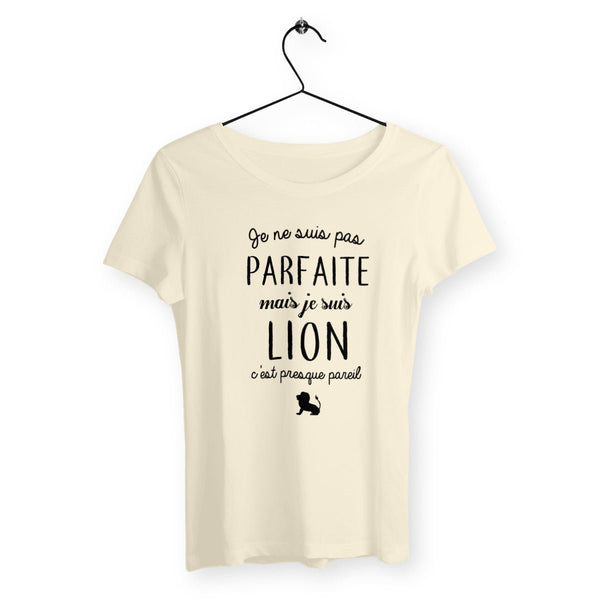 T-shirt femme - Pas parfaite mais lion - #shop_name - Premium Plus