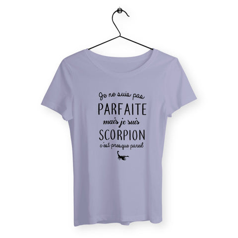 T-shirt femme - Pas parfaite mais scorpion - #shop_name - Premium Plus