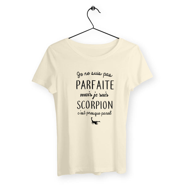 T-shirt femme - Pas parfaite mais scorpion - #shop_name - Premium Plus