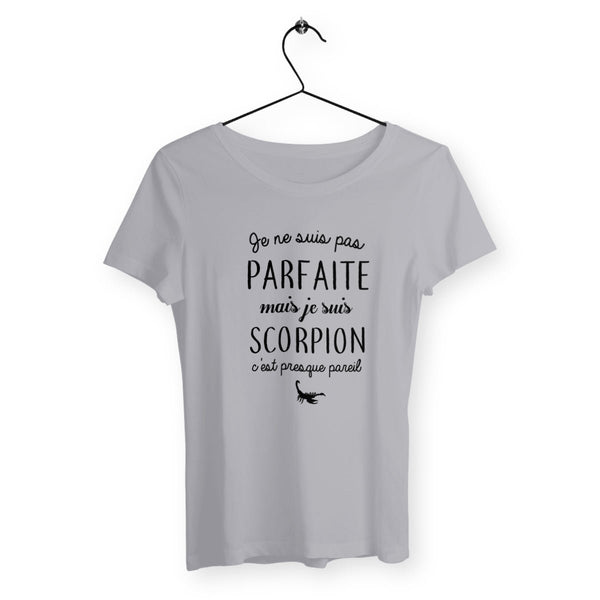 T-shirt femme - Pas parfaite mais scorpion - #shop_name - Premium Plus