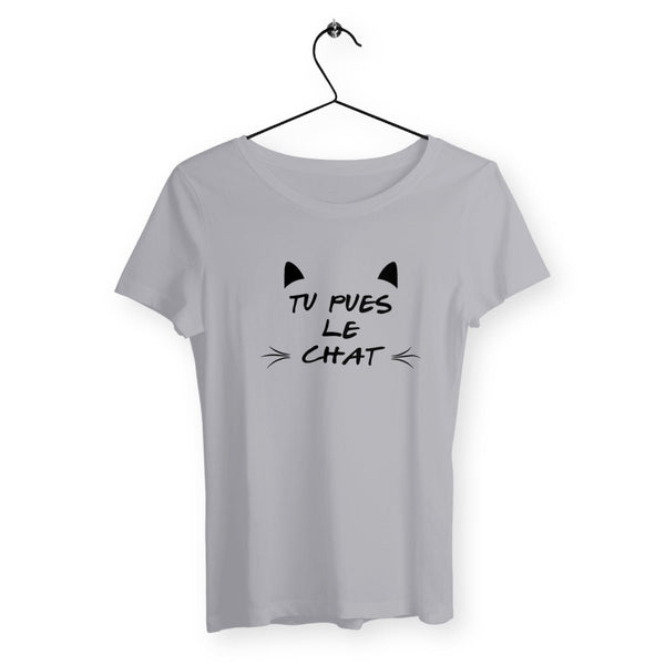 T-shirt femme - Tu pues le chat - #shop_name - Premium Plus