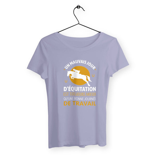 T-shirt femme - Un mauvais jour d'équitation - #shop_name - Premium Plus