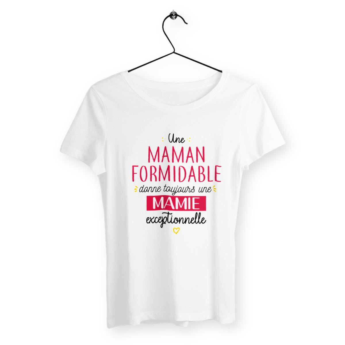 T-shirt femme - Une maman formidable donne toujours une mamie exceptionnelle - #shop_name - Premium Plus