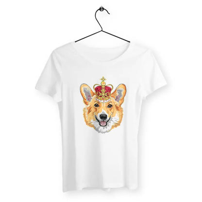 T-shirt femme avec l'inscription "Welsh Corgi" – Un design mignon et adorable pour les amoureuses de cette race de chien. Parfait pour afficher votre amour pour les Corgis avec style et originalité !