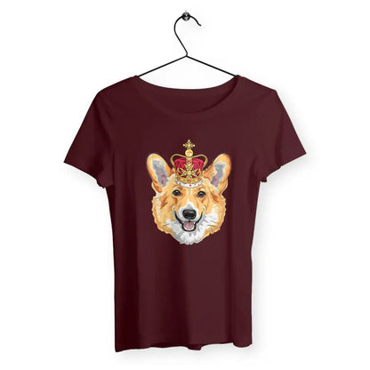 T-shirt femme avec l'inscription "Welsh Corgi" – Un design mignon et adorable pour les amoureuses de cette race de chien. Parfait pour afficher votre amour pour les Corgis avec style et originalité !