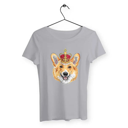 T-shirt femme avec l'inscription "Welsh Corgi" – Un design mignon et adorable pour les amoureuses de cette race de chien. Parfait pour afficher votre amour pour les Corgis avec style et originalité !