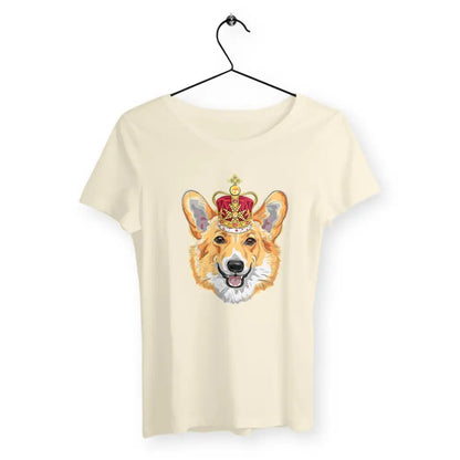 T-shirt femme avec l'inscription "Welsh Corgi" – Un design mignon et adorable pour les amoureuses de cette race de chien. Parfait pour afficher votre amour pour les Corgis avec style et originalité !