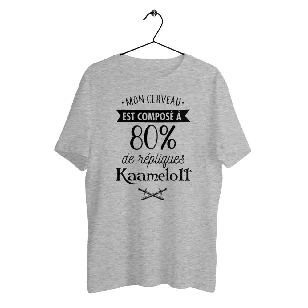 T-shirt homme en coton bio 80% de répliques de Kaamelott