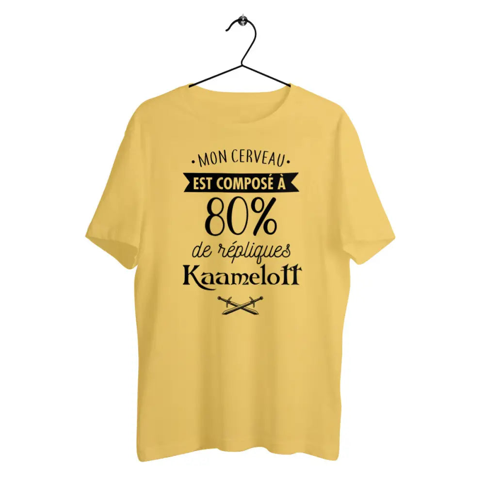 T-shirt homme en coton bio 80% de répliques de Kaamelott