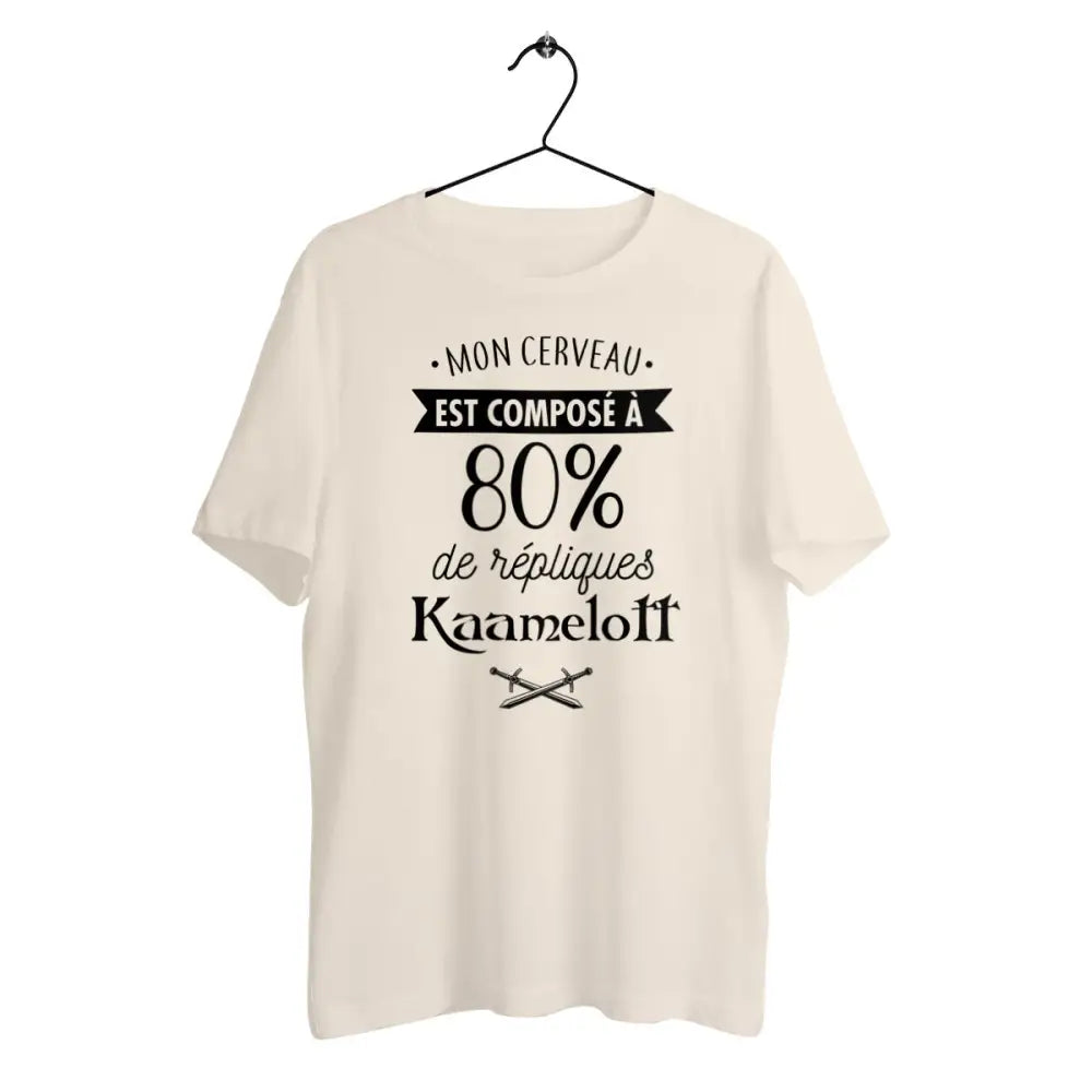 T-shirt homme en coton bio 80% de répliques de Kaamelott