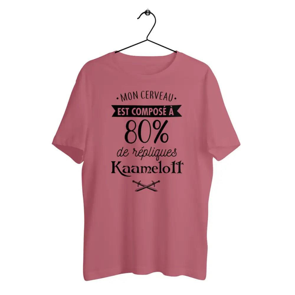 T-shirt homme en coton bio 80% de répliques de Kaamelott