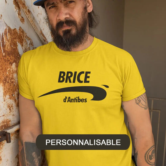 T-shirt homme en coton bio Brice de Nice personnalisable TPOP